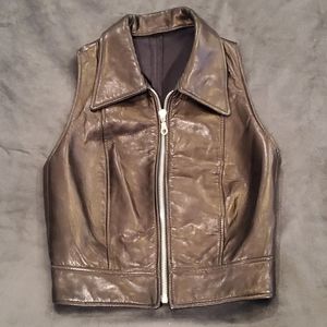 Bebe Moda leather vest size 2